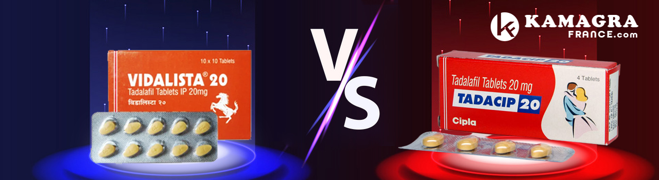 Vidalista 20 mg Vs Tadacip 20 mg