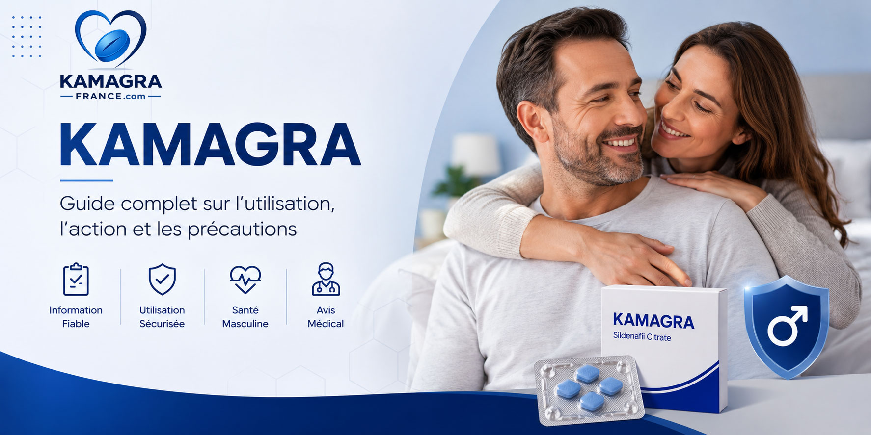 Kamagra – Guide complet sur l’utilisation, l’action et les précautions