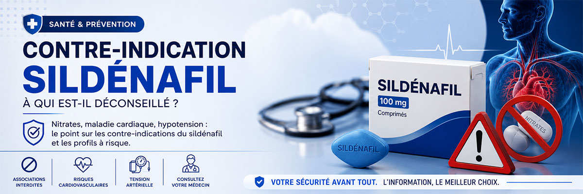 Contre-indications du sildénafil : qui ne doit pas en prendre ?